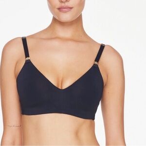 ThirdLove Organic Cloud Cotton Wireless Black Nursing Bra